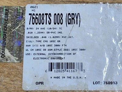 Мультиэкранированный кабель передачи данных Belden 76608TS 24/8P MachFlex непрерывное изгибание /5 футов - Изображение 1 из 4