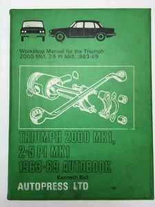 Triumph 2000 MK1 2.5 PI mk1 1963-1969 Autobook By Autopress Manual Used M9 - Picture 1 of 6