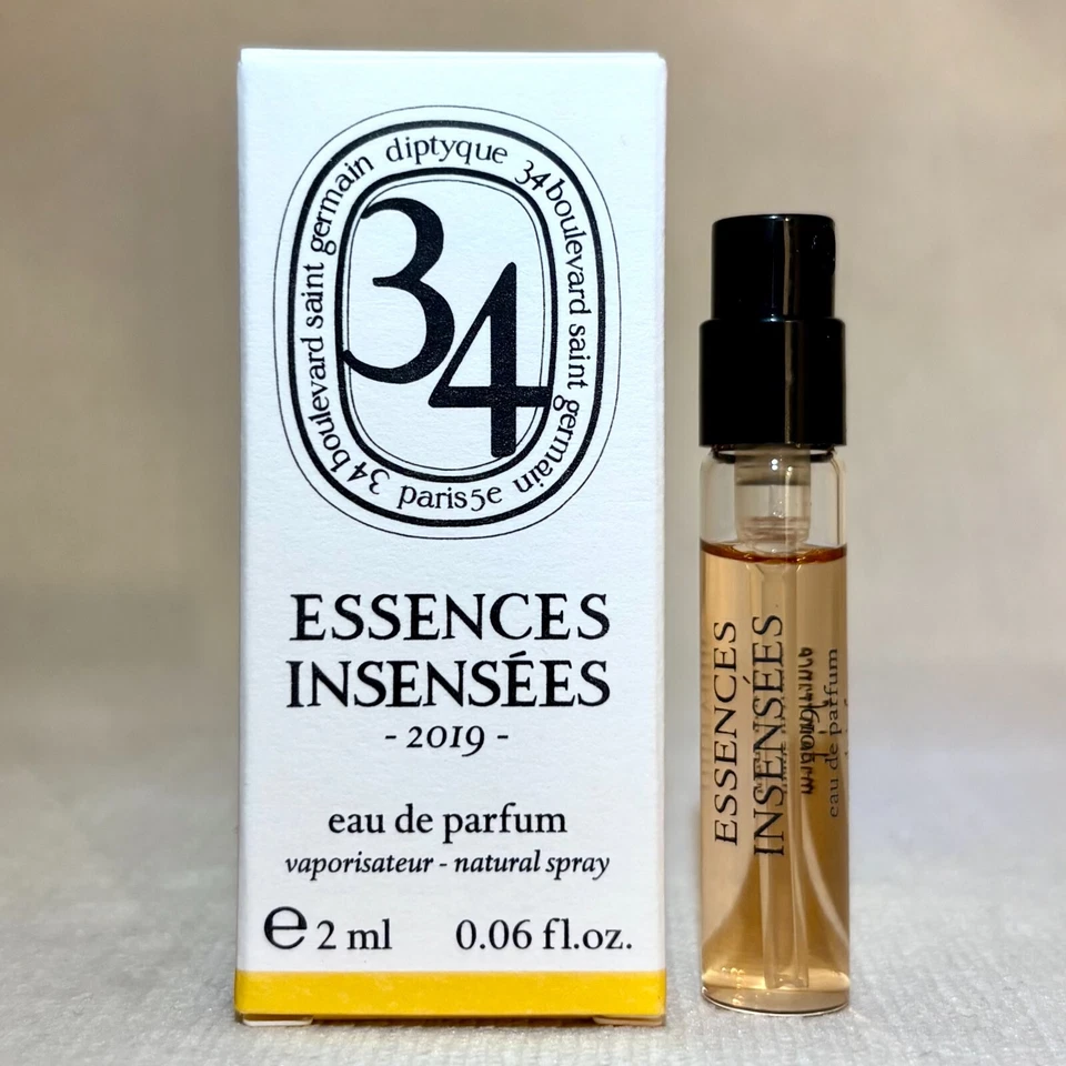 Diptyque 34 Essences Insensees 2019 (Tiare) EDP muestra spray 0,06 oz, 2 ml nuevo en caja Foto 1 de 1