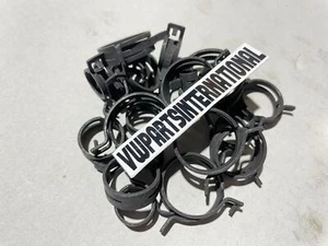 Coolant Hose Clips Clamps Stealth Black for VW Golf Corrado G60 PG KR 9A 2E - Picture 1 of 2