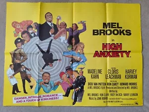 High Anxiety Rare Original Film Cinema Movie Quad Poster Mel Brooks - Picture 1 of 6