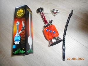 MINI HOOKAH Wasserpfeife Vr.1 rot Orientalische Tabakpfeifen 1 Höhe ca.: 19 cm - Bild 1 von 6