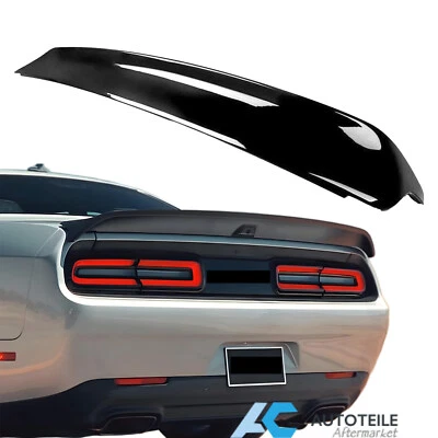 For 2015-23 Dodge Challenger SRT Hellcat Style Rear Spoiler Wing w/ Camera Hole Foto 1 de 4