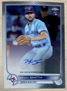 KEVIN SMITH RC  2022 Topps  Chrome ROOKIE AUTOGRAPHS #RA-KS - TORONTO BLUE JAYS - Picture 1 of 2