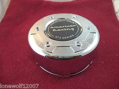 American Racing Wheel ATX Chrome Custom Wheel Center Caps #1645100017 ONE CAP - Image 1 of 4