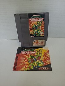 Nintendo NES TMNT Teenage Mutant Ninja Turtles II 2 The Arcade Game with Manual
