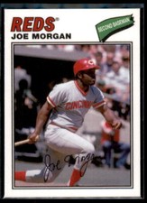 2012 Topps Archives Cloth Stickers Joe Morgan #77C-JM Cincinnati Reds