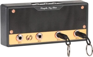 Porta llaves musical para pared, amplificador de guitarra soporte de llave montaje en pared, almacenamiento de llaves de madera, - Imagen 1 de 7