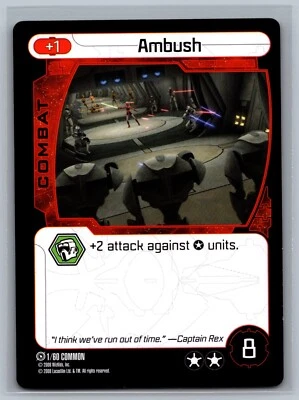 Star Wars Pocketmodel TCG The Clone Wars Ambush #1/60 CCG - Image 1 of 2