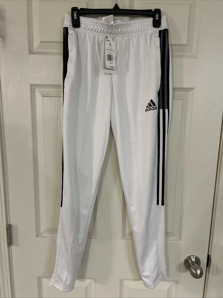 Adidas Tiro 21 Training Pants Knit Soccer GN5489 White/Black Men's Size L