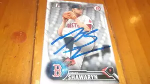 Mike Shawaryn Boston Red Sox signed 2016 Bowman Draft Card - Picture 1 of 1