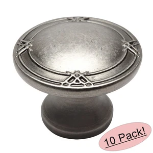 *10 Pack* Cosmas Cabinet Hardware Weathered Nickel Round Cabinet Knob #9462WN - Picture 1 of 1