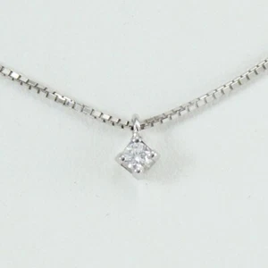 Collana donna punto luce in oro bianco e diamante Mirco Visconti 0.03 ct - Foto 1 di 9