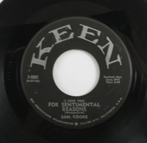 Sam Cooke – For Sentimental Reasons / Desire Me ~ 1957 Keen Soul R&B 45 RPM - Picture 1 of 4
