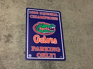 NCAA Florida Gators 1996 National Champions Football Plastic Parking Sign 12x18 - Picture 1 of 1