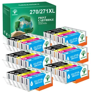 30PACK High Yield Ink for Canon PGI-270 XL CLI-271 XL PIXMA MG7700 MG7720 TS8020 - Picture 1 of 5