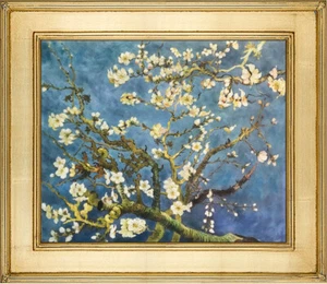 Van Gogh ALMOND BLOSSOMS Textured Oil Painting 20x24 Framed Canvas **SALE - Picture 1 of 7