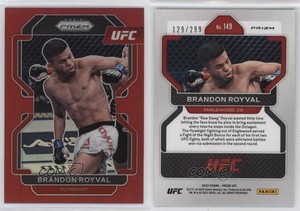 2022 Panini Prizm UFC Red Prizm /299 Brandon Royval #149