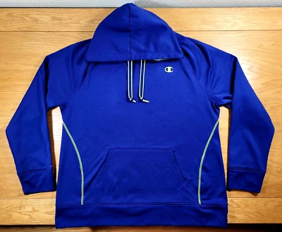 Champion Sudadera con Capucha Para Mujer XL Azul Amarillo Damas Suéter Sudadera con Capucha Atlética Foto 1 de 4