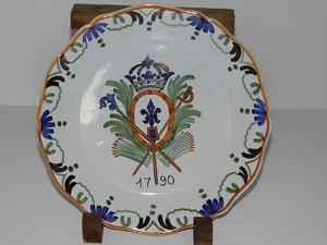 SELTENER PATRIOTISCHER SAMMELTELLER NEVERS ANTIK DIE DREI ORDEN 1790 - Bild 1 von 8