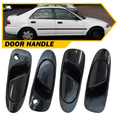 Juego de 4 manijas de puerta exteriores para Honda Civic 93-97 Civic del Sol M 1992-1995 Foto 1 de 4
