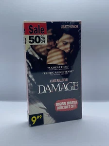 DAMAGE 1993 VHS Unrated Directors Cut Jeremy Irons Juliette Binoche VB1 - Bild 1 von 4