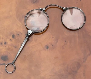 Antiguo Lorgnon plata 935, Lorgnette, con cristal (X 1229) - Imagen 1 de 5