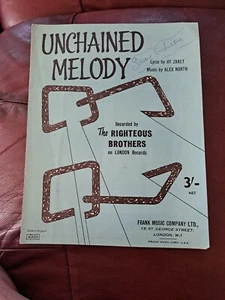 Original Sheet Music  " Unchained Melody " Recorded by "The Rightous Brothers " - Bild 1 von 1