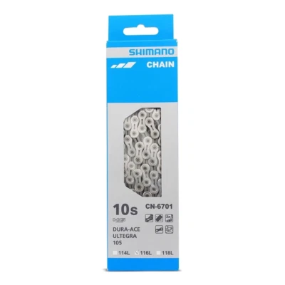 Shimano CN-6701 10-Spd Road Bike Chain suits Dura-Ace Ultegra 105 - 116-Links - image 1 of 2