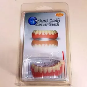 CARILLAS INFERIORES Dientes Sonrisa Instantánea Cosméticos Falsos Dr. Bailey's Cambio de imagen dental NUEVO - Imagen 1 de 1
