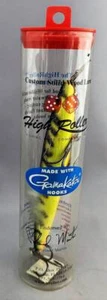 High Roller Swim Roller 6.5" Fishing Lure Fire Tiger Wood Body New - Picture 1 of 4