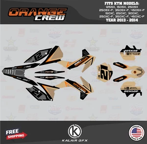 Kit de gráficos para KTM 125SX, 150SX, 250SX (2013-2014) OG Crew Series - bronceado - Imagen 1 de 6