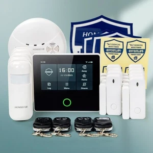 HOMSECUR Inalámbrico WIFI 4G GSM SMS Marcación Automática LCD Hogar Casa 4.3" Sistema de Alarma - Imagen 1 de 16