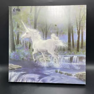 Unicorn Jigsaw Puzzle 18x24 Midnight Runaway Purple Fairycore Vtg 1985 Sealed - Picture 1 of 10