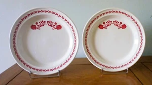 2 PORTMEIRION JAN CONSTANTINE RED HEART DINNER PLATES 2 SETS AVAILABLE - Picture 1 of 5