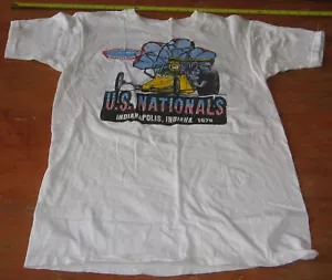1978 & 1979 NHRA U.S. Nationals Indianapolis Vintage Drag Racing T-Shirt Used - Picture 1 of 12