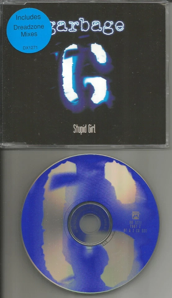 GARBAGE Stupid Girl w/ UNRELEASED & 2 DEADZONE MIXES Europe CD Single USA seller - Image 1 of 1