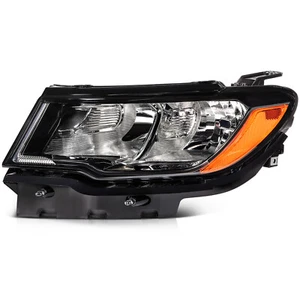 Conjunto de faros para Jeep Compass 2,4 L 2017-2021 carcasa negra lado izquierdo - Imagen 1 de 9