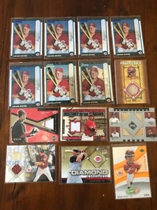 Adam Dunn 14 Card Lot-7 1999 Bowman & Chrome RC's + 2 Bat , 3 Jersey & 2 Inserts - Picture 1 of 10
