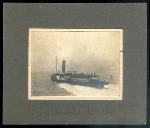 ENGLAND le vapeur à aube "SOUTHWORLD BELLE" Vintage argentic print c.1910 - Picture 1 of 2