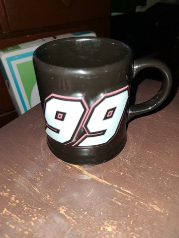 JEFF BURTON #99 NASCAR ROUSH RACING EMBOSSED BLACK COFFEE MUG Cover