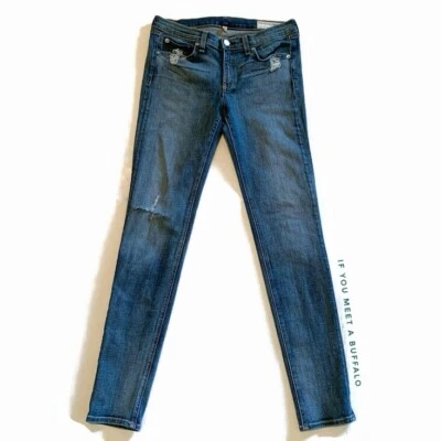 Rag & Bone Women’s 29x30 Skinny Jeans Destroyed Distressed Edgy Stretch - Image 1 of 4