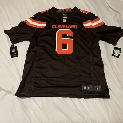 Camiseta masculina Cleveland Browns Baker Mayfield Nike Vapor Limited Browns GG nova com etiquetas - Imagem 1 de 4