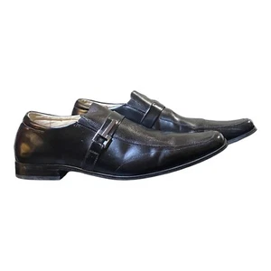Mocasines sin cordones Stacy Adams para hombre Beau Moc puntera 24692-001 cuero negro talla 13 - Imagen 1 de 9