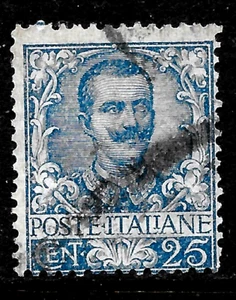 1901 ITALY SASS#73 SC#83🔥 King EMMANUEL III🔥USED 🔥 VF - Picture 1 of 1