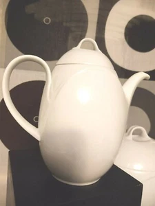 Seltene Kaiser "Domino" weiße Kaffeekanne West Germany Mid Century - Bild 1 von 5