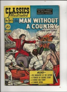 Classics Illustrated #63 (HRN 62 1st Print) The Man Without A Country 1949 - Picture 1 of 2