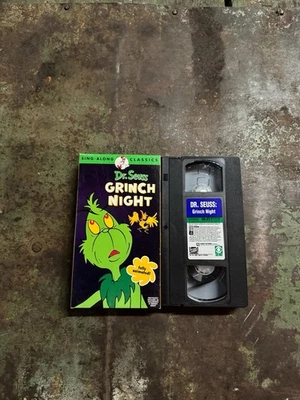 Dr. Seuss Grinch Night Animated Sing-A-Long Classics VHS Tape 1996 Animated - Image 1 of 2