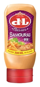 D&L Samurai Sauce 300 ml Classics Samourai salsa de especias belgas ligeramente picante - Imagen 1 de 7