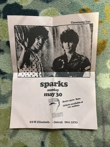 Sparks Hand Flier Clutch’s Cargo Detroit 30. Mai 1982 selten - Bild 1 von 2
